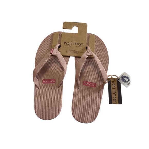 Hari Mari Womens Size 9 Dunes Boat Safe Waterproof Flip Flops Blush Pink NWT - Picture 1 of 2
